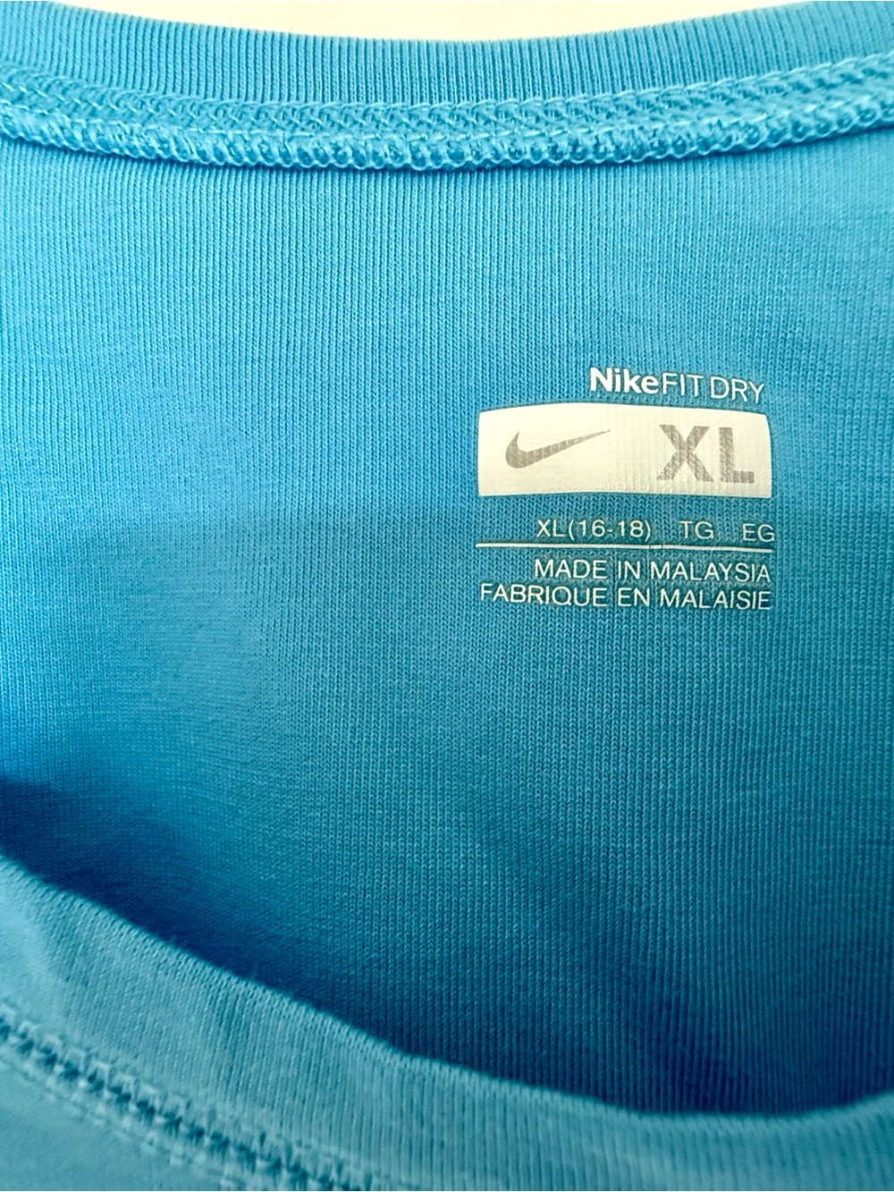 Nike Women's Turquoise Short Sleeve Performance Tee - Picture 3 of 5